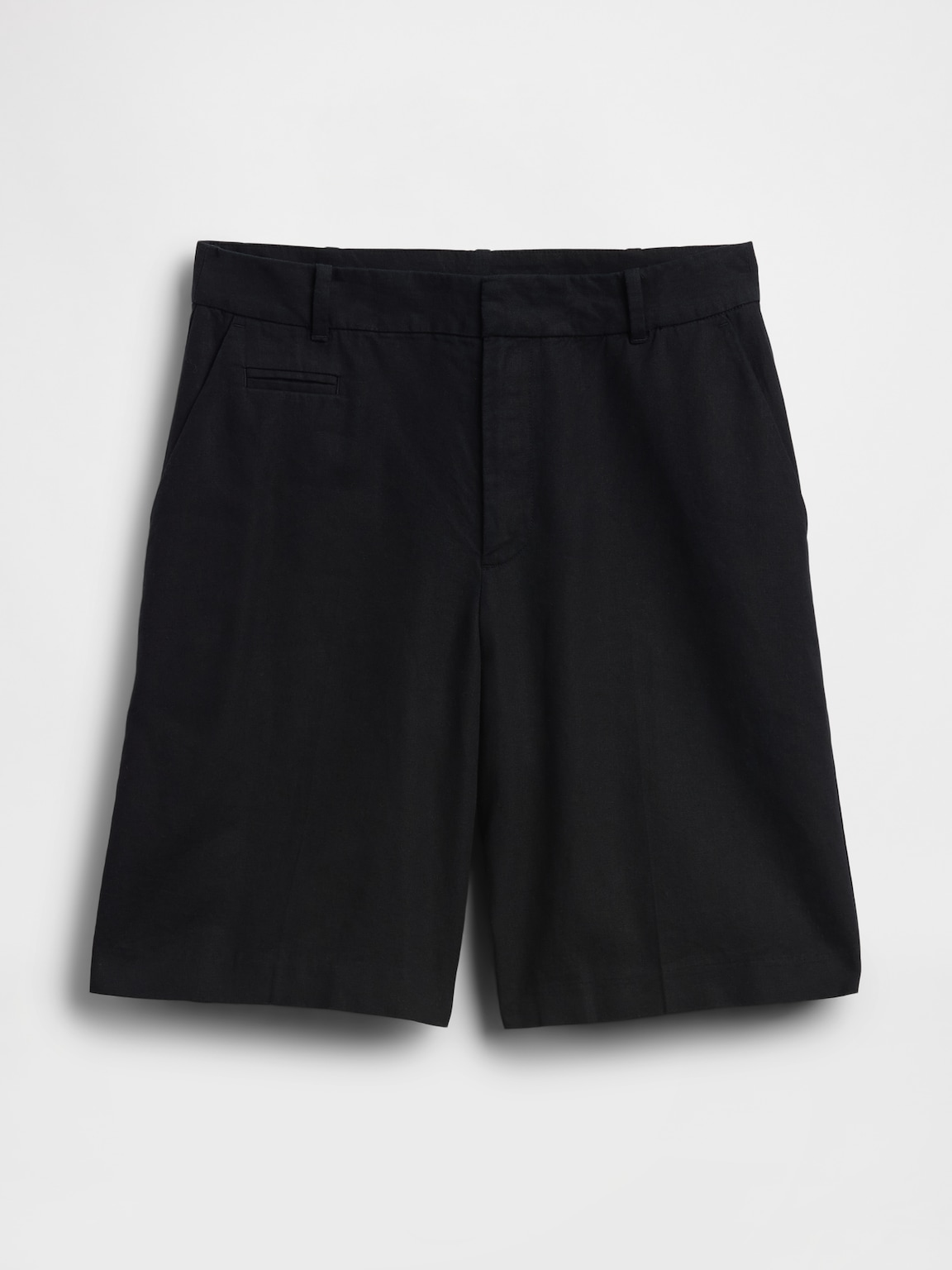 9" Low Rise Linen-Blend Trouser Shorts
