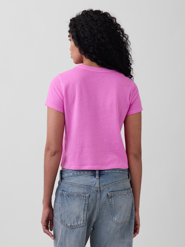 Cotton Jersey Shrunken T-Shirt