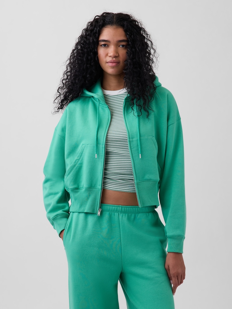 VintageSoft Wedge Zip Hoodie