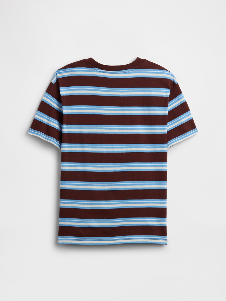 Kids Everyday Soft Stripe Pocket T-Shirt