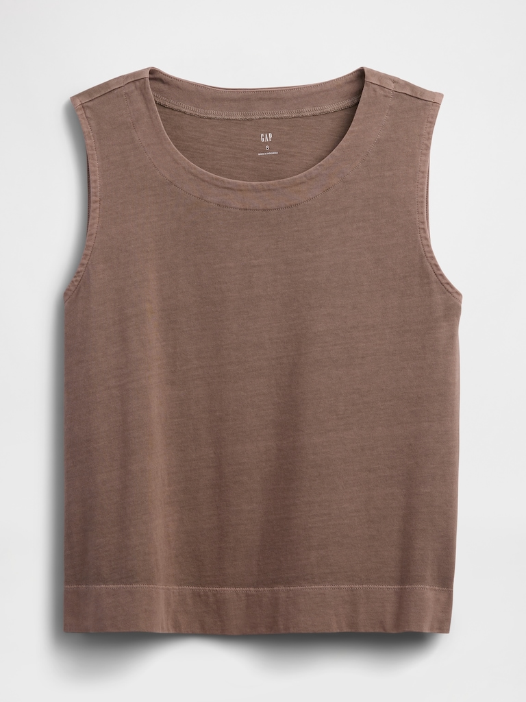 Crewneck PJ Shell Tank Top
