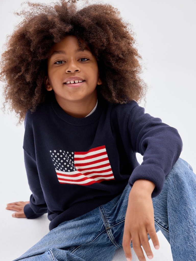 Kids Relaxed Intarsia Sweater