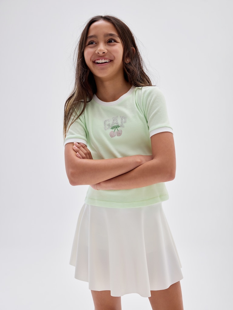 Kids Pull-On Butterfly Skort