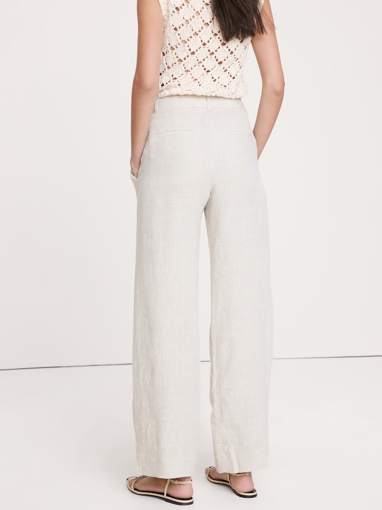 The Soho Wide-Leg Pant in Linen