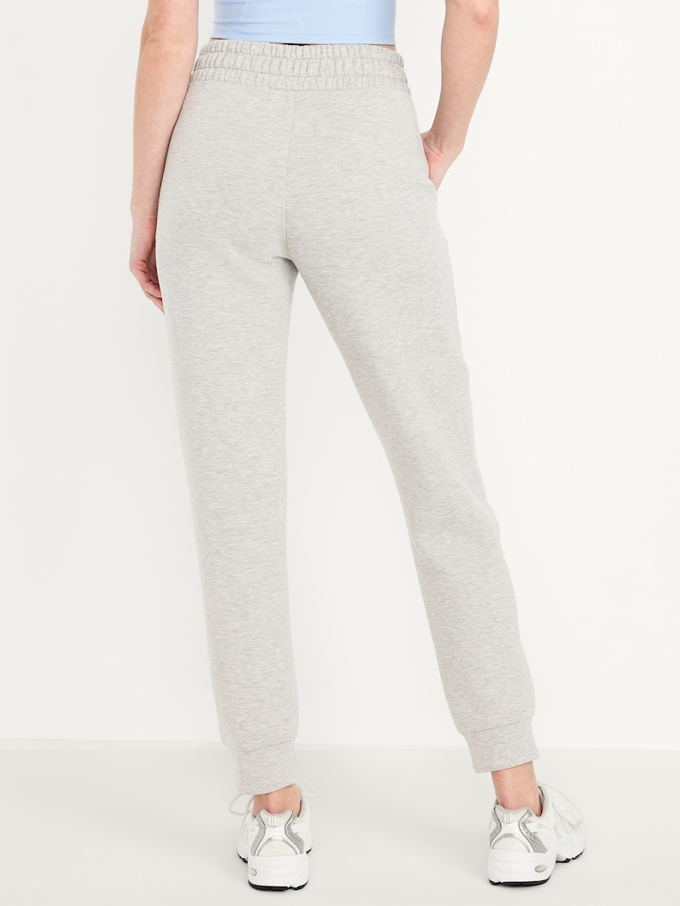 High-Waisted Bounce Fleece Jogger Sweatpants