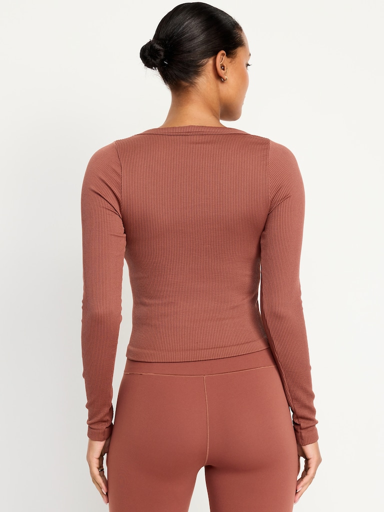 Exhale Seamless Fitted Rib T-Shirt