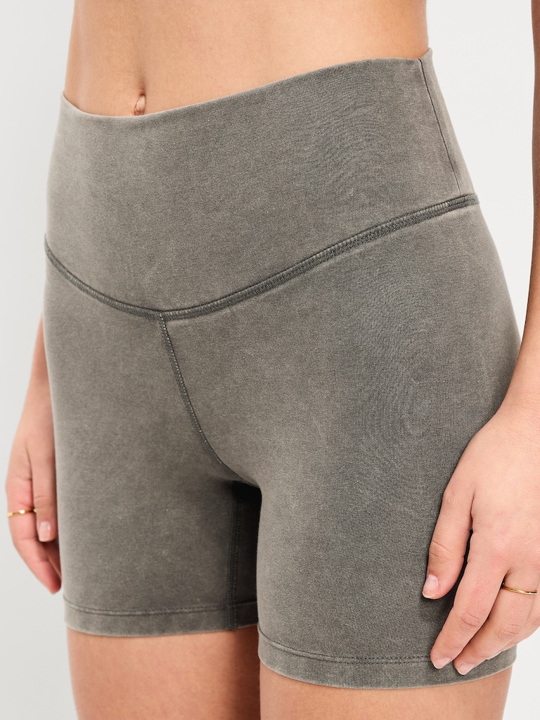 High-Waisted PowerChill Biker Shorts -- 5-inch inseam