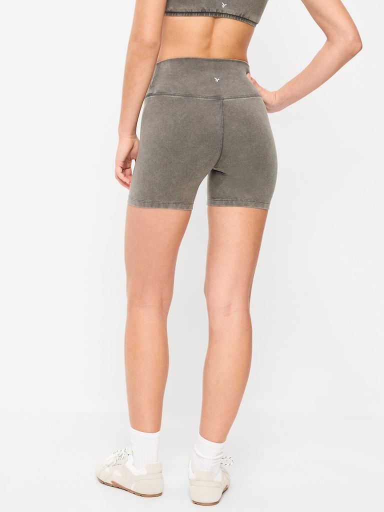 High-Waisted PowerChill Biker Shorts -- 5-inch inseam