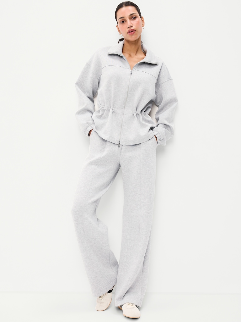Bounce Fleece Full-Zip Cinched Sweatshirt
