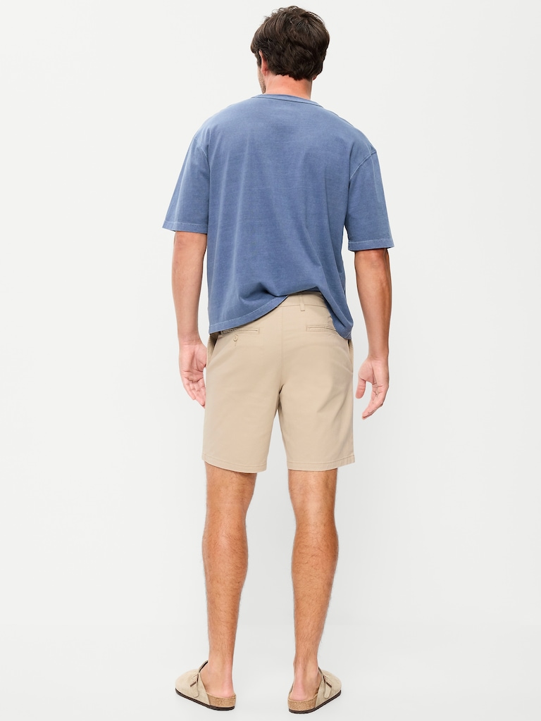 Slim Built-In Flex Rotation Chino Shorts -- 8-inch inseam