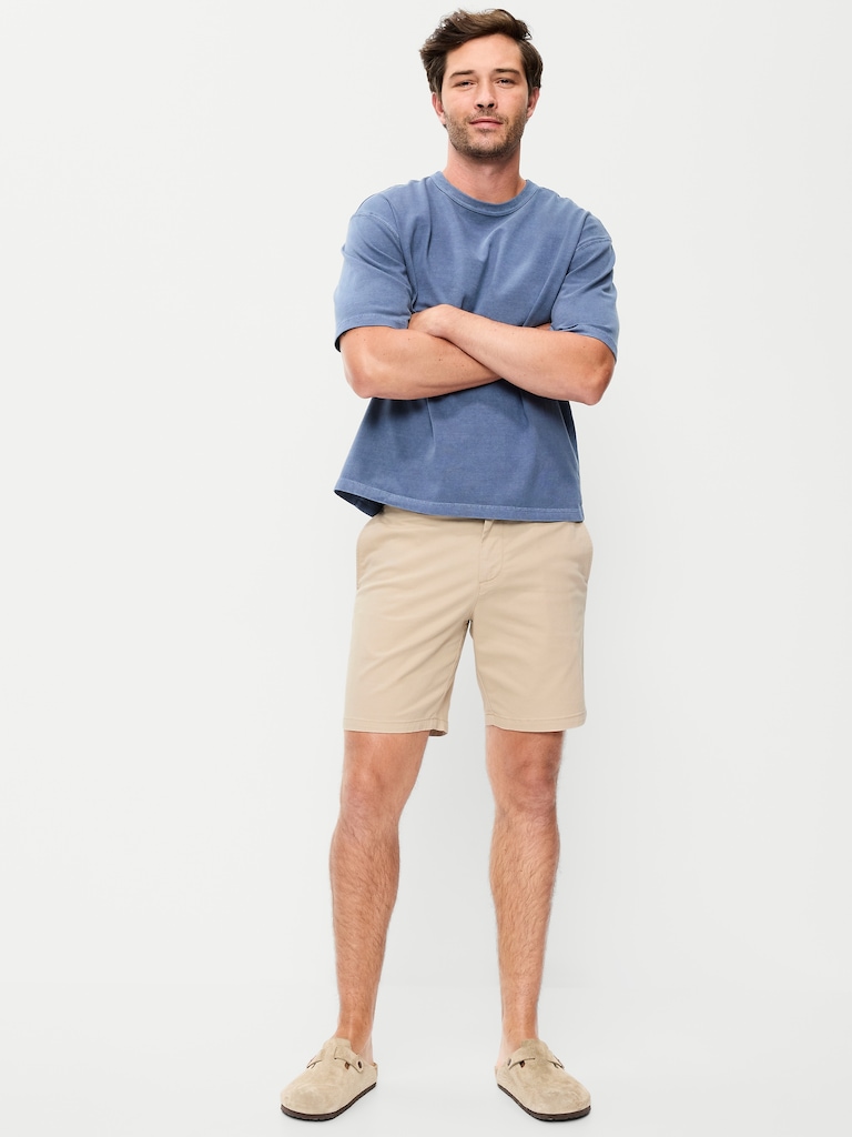 Slim Built-In Flex Rotation Chino Shorts -- 8-inch inseam