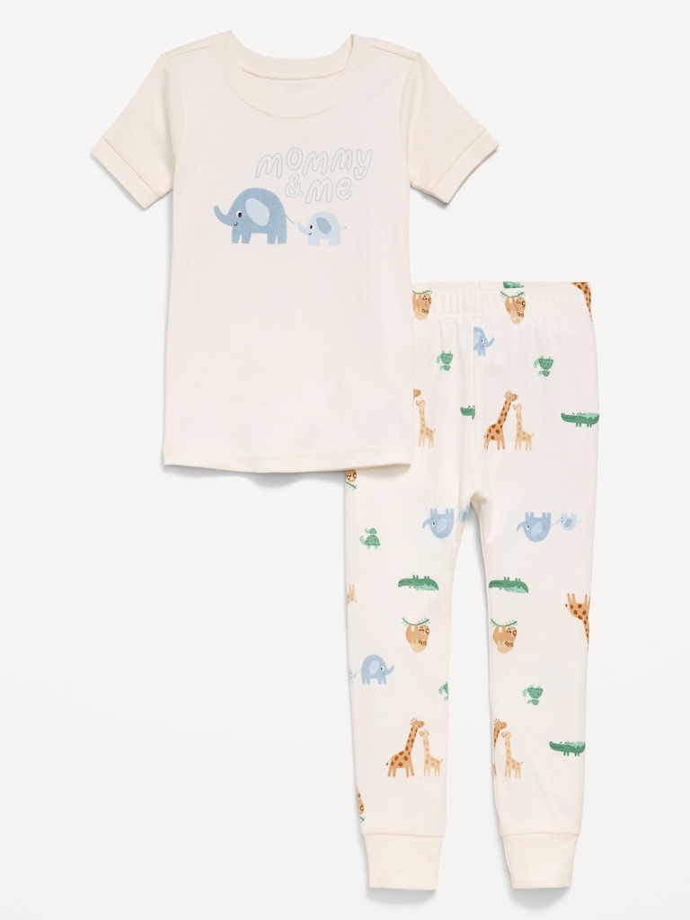 Pyjama ajusté à motif pour tout-petit et bébé
