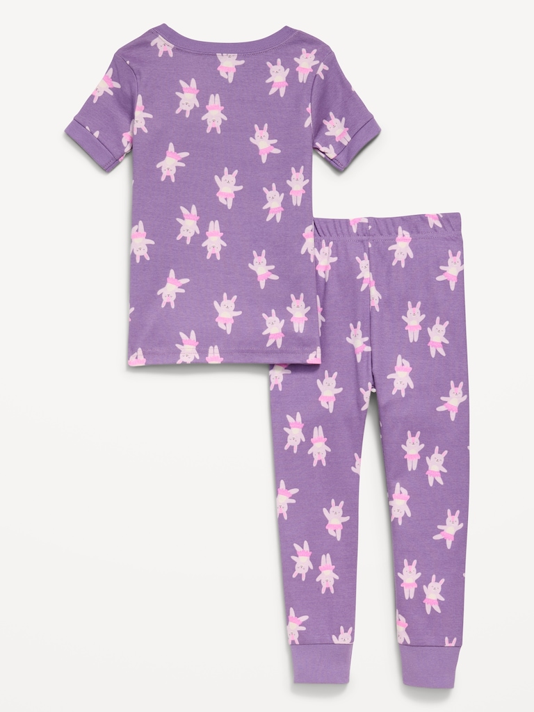 Snug-Fit Printed Pajama Set for Toddler & Baby