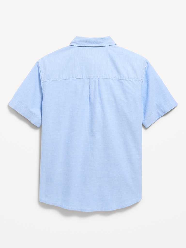 Short-Sleeve Pocket Oxford Shirt for Boys