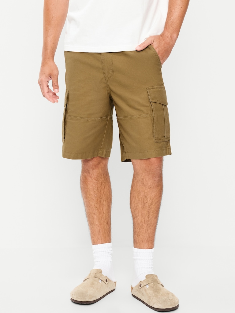 90's Loose Lived-In Cargo Shorts -- 10-inch inseam