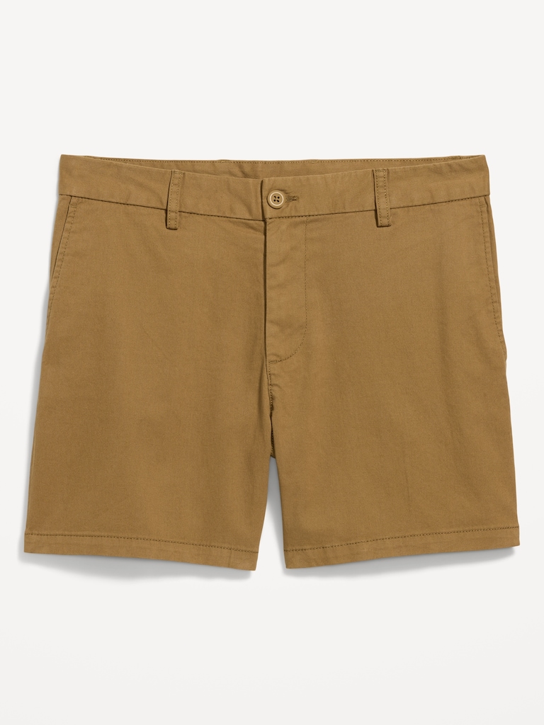 Slim Built-In Flex Rotation Chino Shorts -- 5-inch inseam