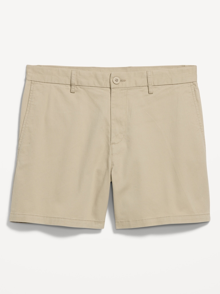 Slim Built-In Flex Rotation Chino Shorts -- 5-inch inseam