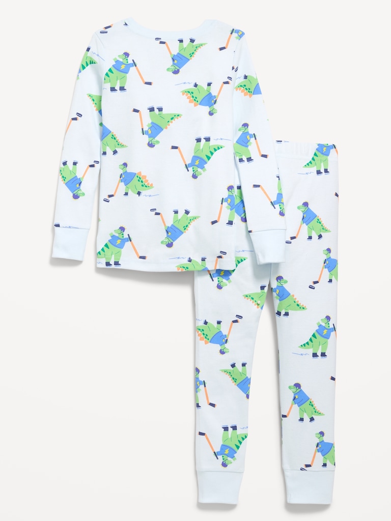 Snug-Fit Printed Pajama Set for Toddler & Baby