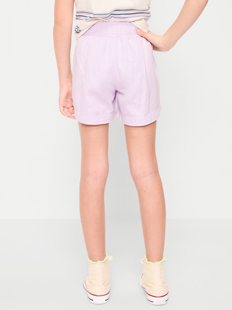 High-Waisted Pull-On Twill Shorts for Girls