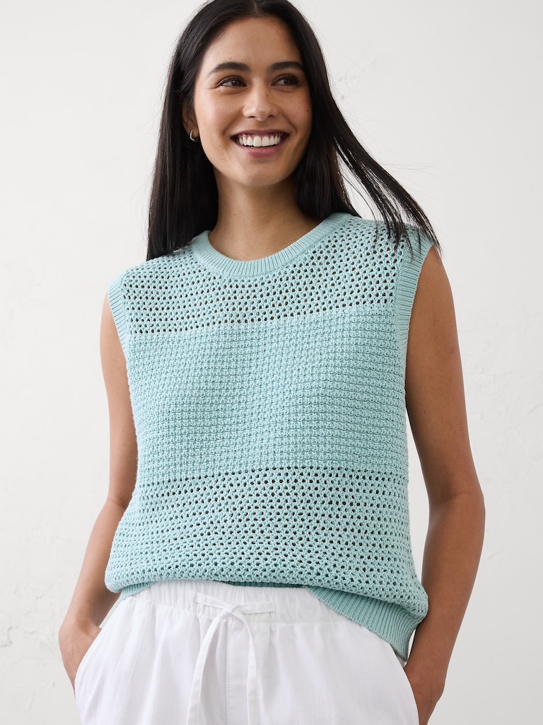 Mixed Stitch Sweater Tank