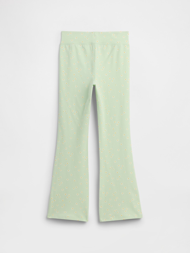 Kids Pull-On Stretch Jersey Flare Leggings