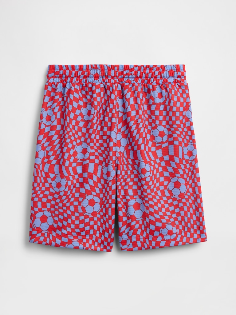 Kids 100% Recycled Pull-On Mesh Shorts