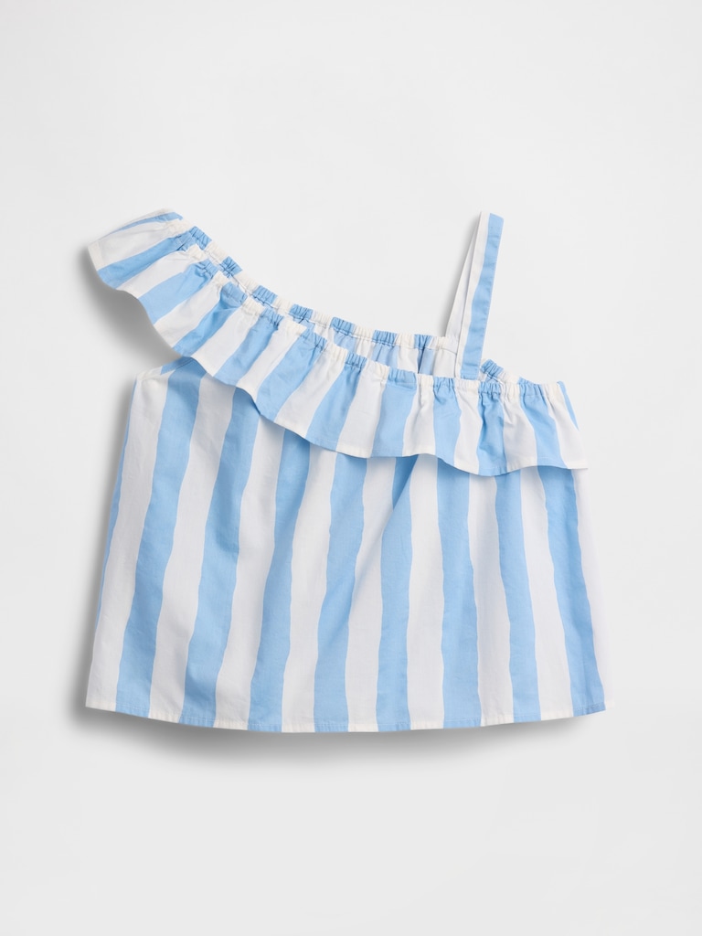 Kids One-Shoulder Ruffle Top