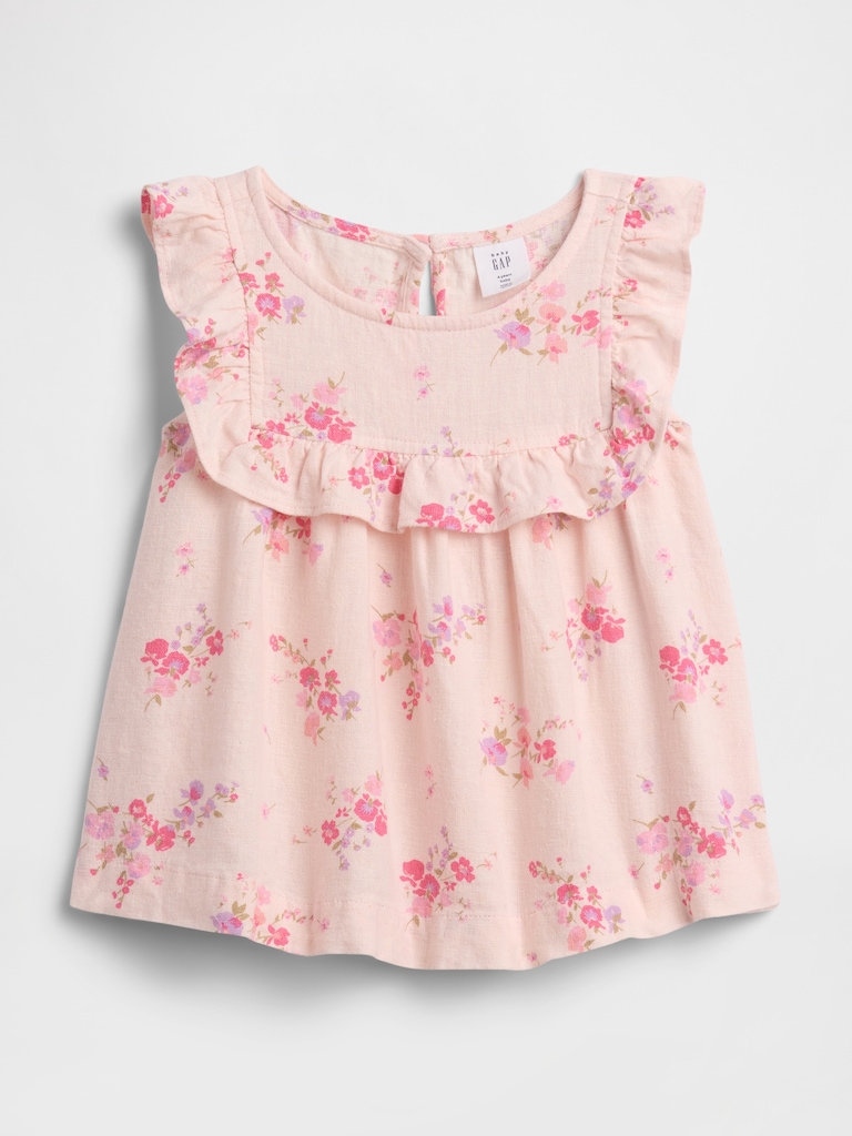 babyGap Linen-Blend Ruffle Top