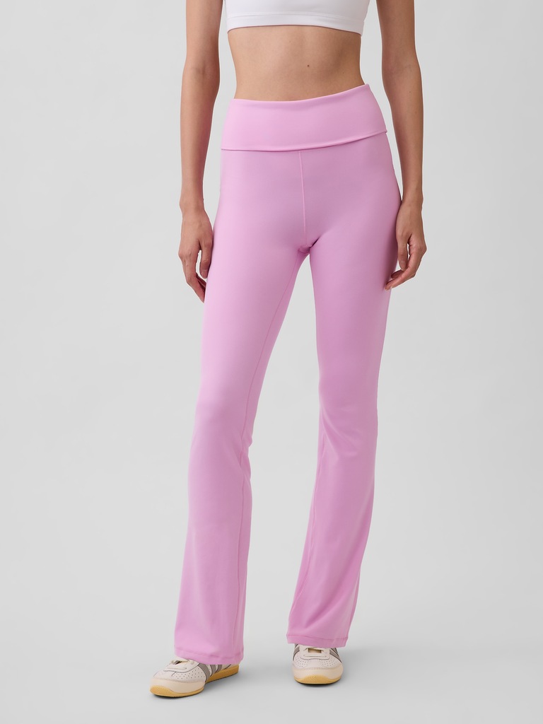 GapFit Smooth Foldover Mini Flare Leggings