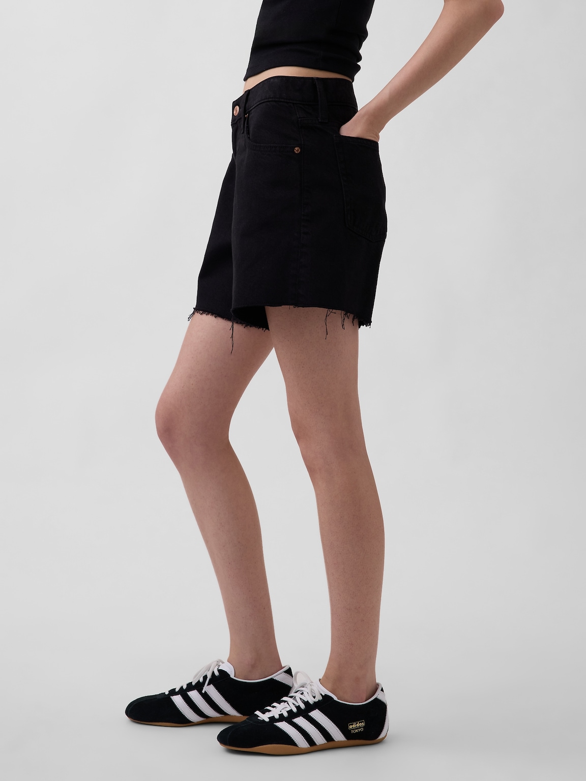 4" Mid Rise UltraSoft Relaxed Cutoff Shorts