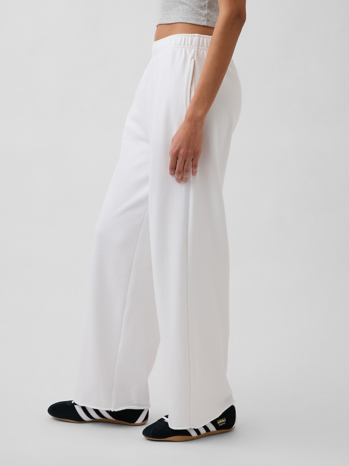 VintageSoft Terry Wide-Leg Sweatpants