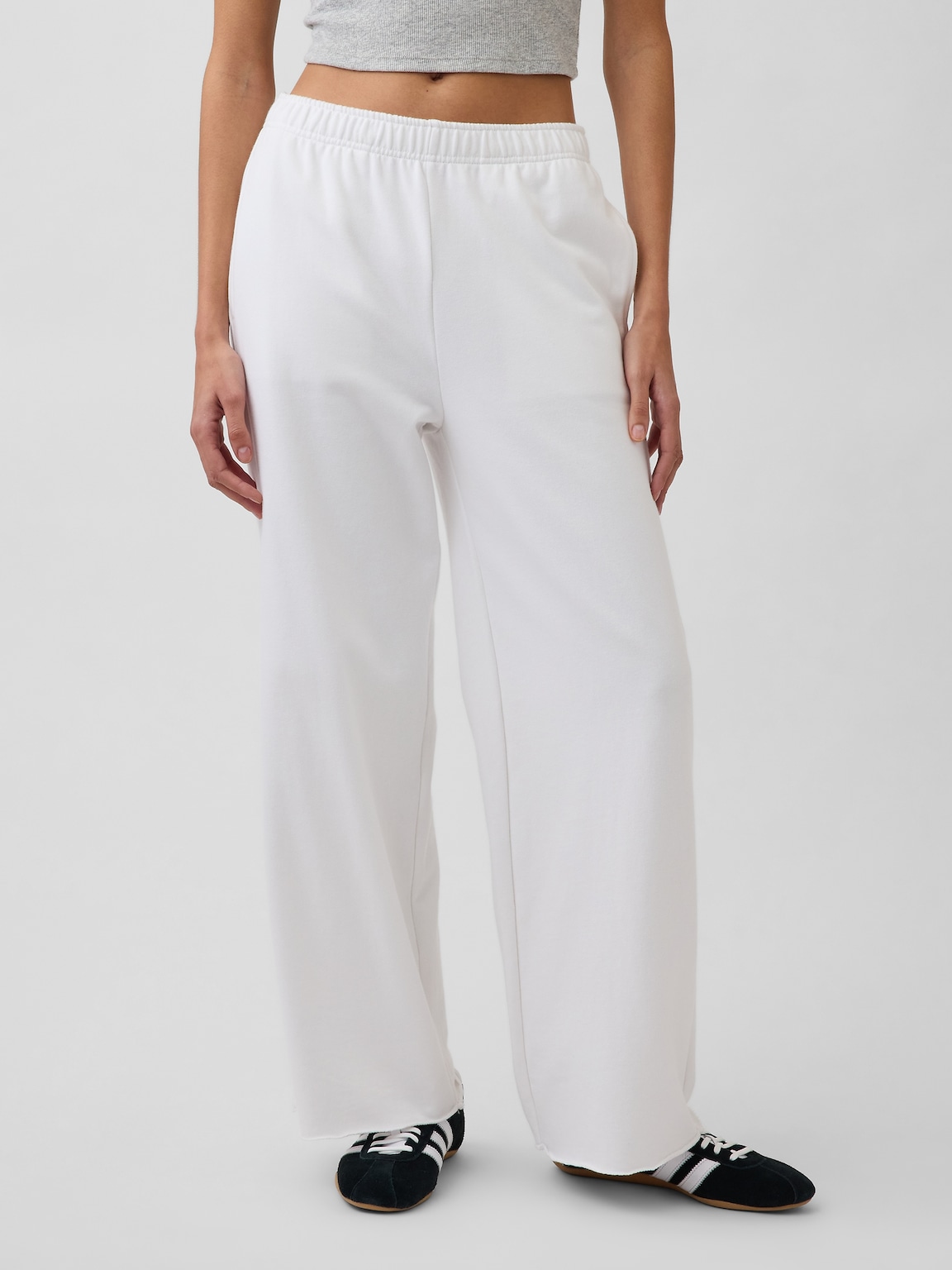 VintageSoft Terry Wide-Leg Sweatpants