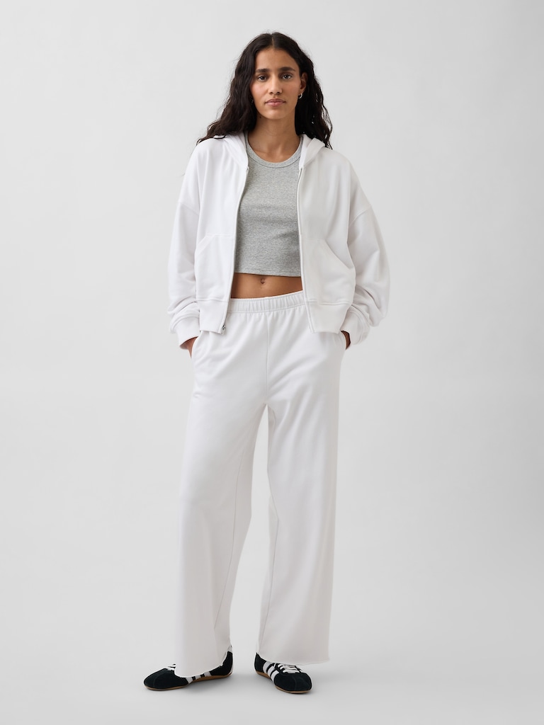 VintageSoft Terry Wide-Leg Sweatpants