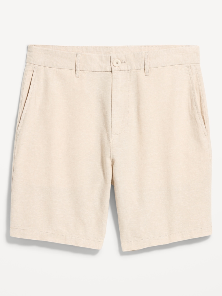 Slim Linen-Blend Rotation Chino Shorts -- 8-inch inseam
