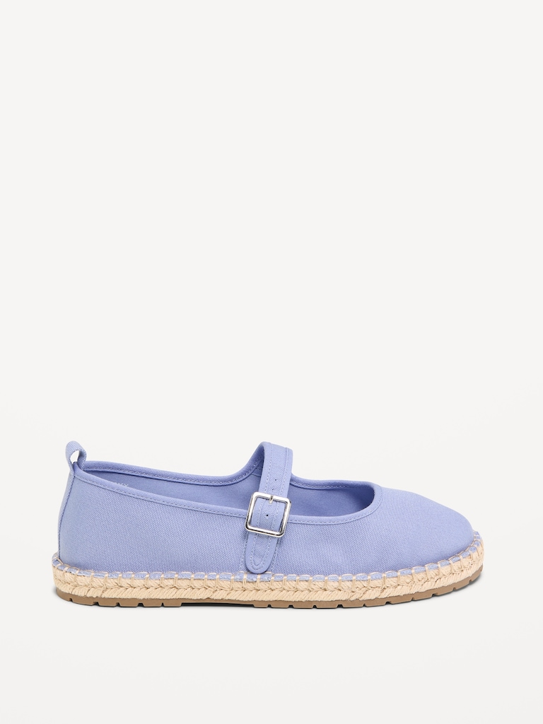 Mary Jane Espadrille Flats for Women