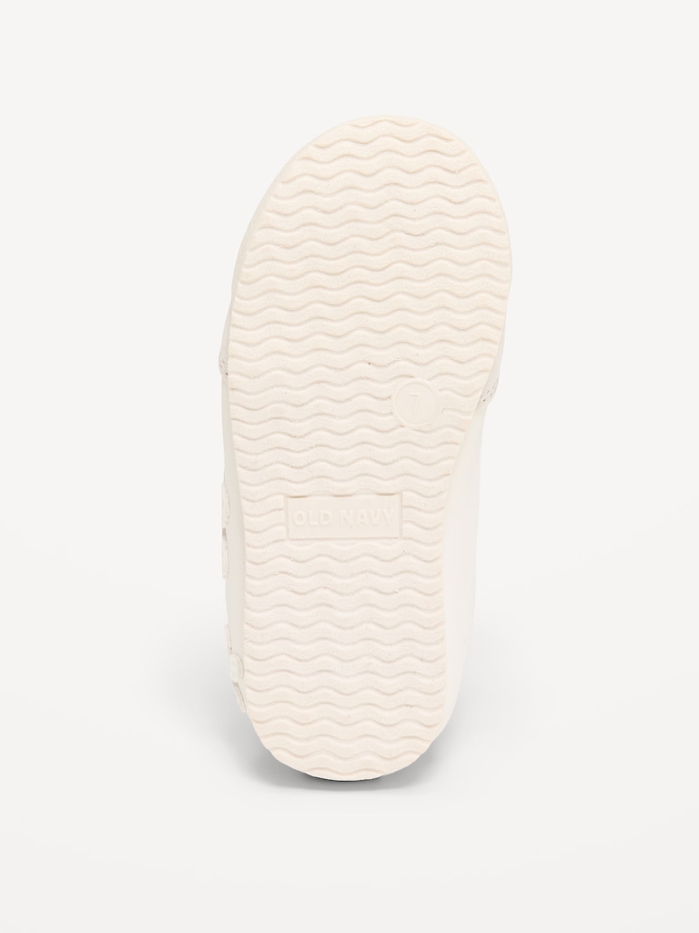 Faux-Leather Lace-Up Sneakers for Toddler Girls