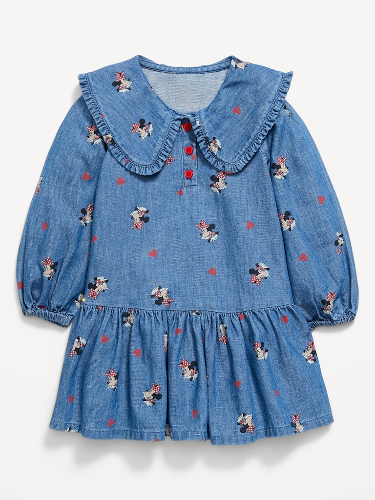 Old Navy x Disney Minnie Mouse Collared Dress for Toddler Girls