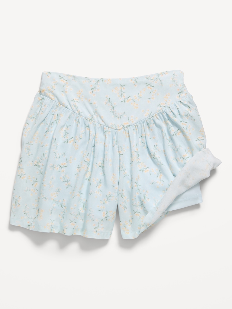 Printed Pull-On Shorts for Girls