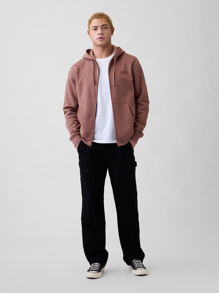 Adult Relaxed Gap Logo Zip Hoodie