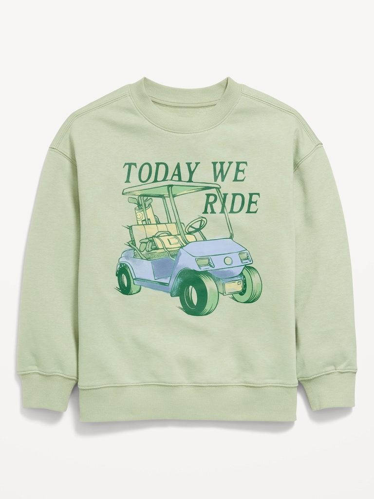 Favorite Fleece Oversized Graphic Sweatshirt for Boys