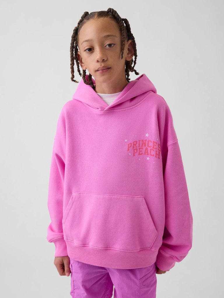 Kids Super Mario VintageSoft Relaxed Hoodie