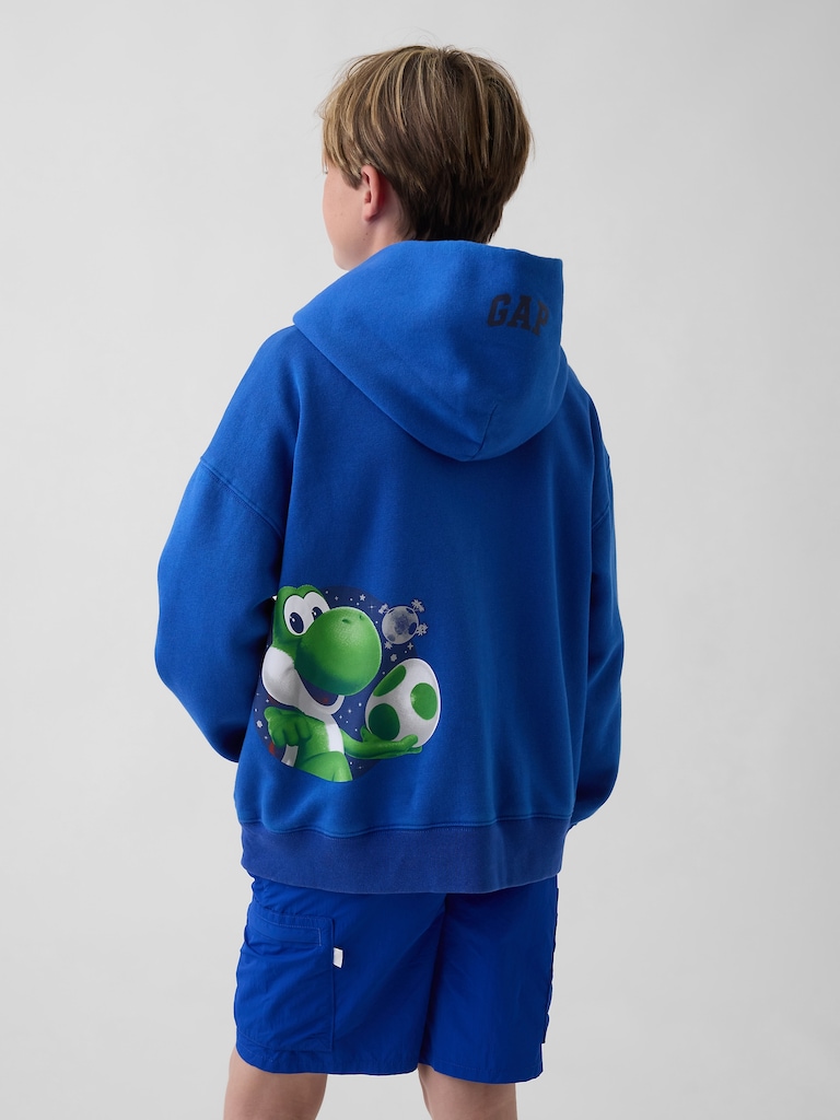 Kids Super Mario VintageSoft Relaxed Hoodie