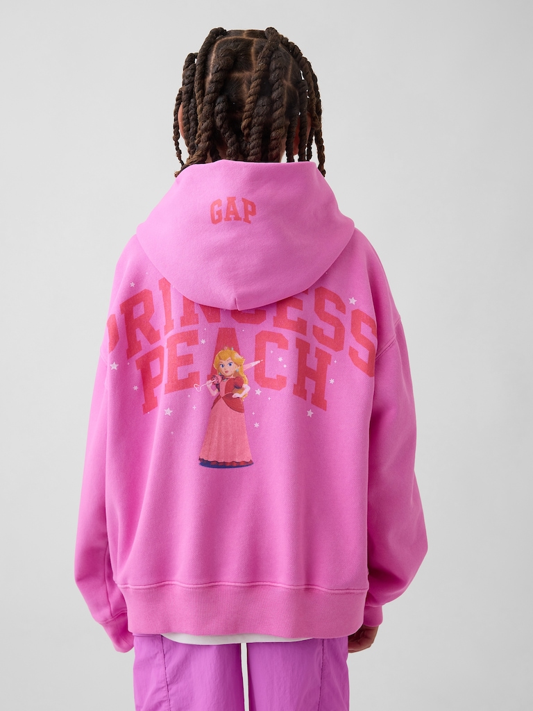 Kids Super Mario VintageSoft Relaxed Hoodie