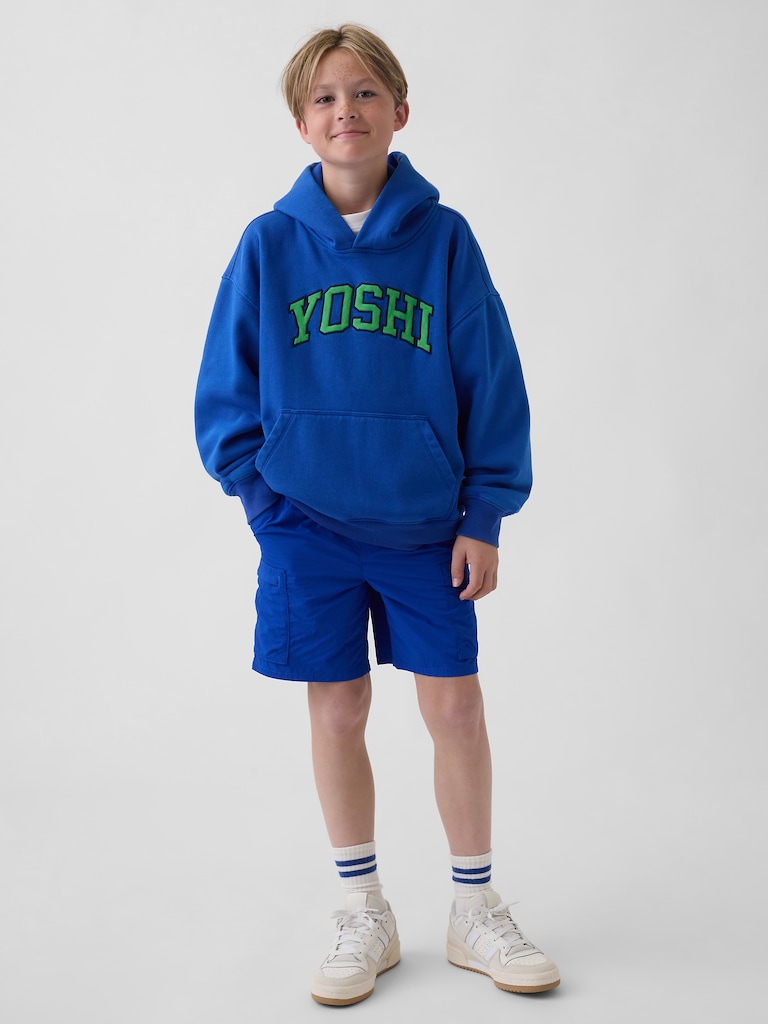 Kids Super Mario VintageSoft Relaxed Hoodie