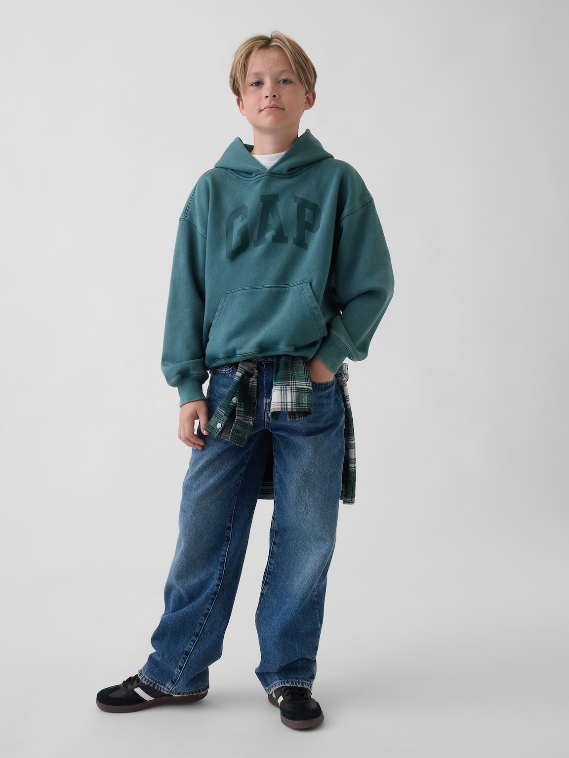 Kids VintageSoft Relaxed Logo Hoodie