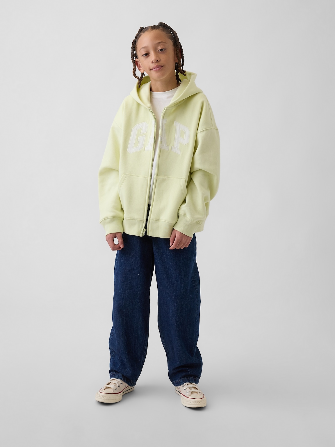 Kids VintageSoft Logo Zip Hoodie