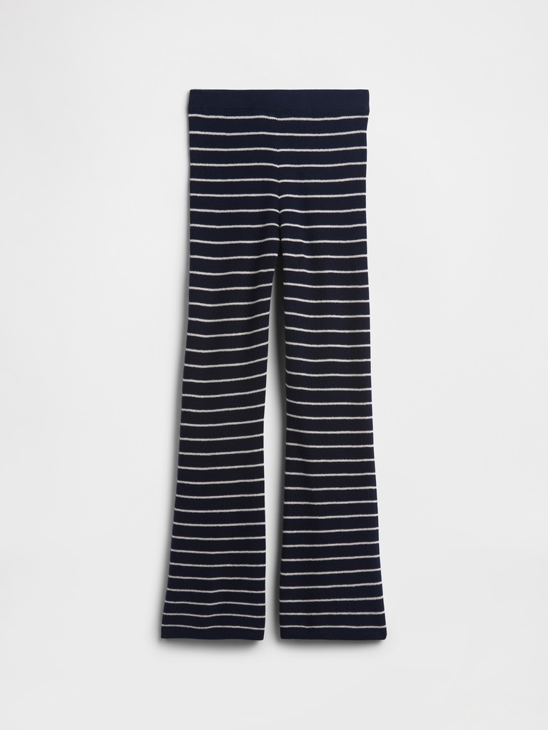 Kids Pull-On Stripe Sweater Leggings