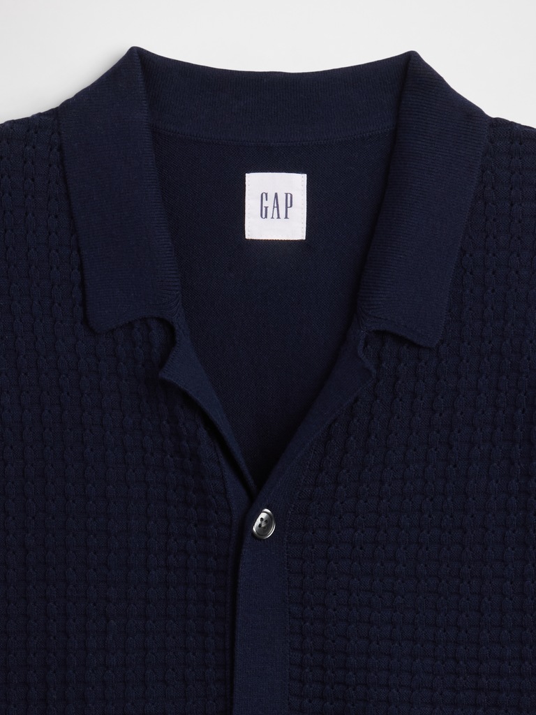 Textured Sweater Vacay Shirt