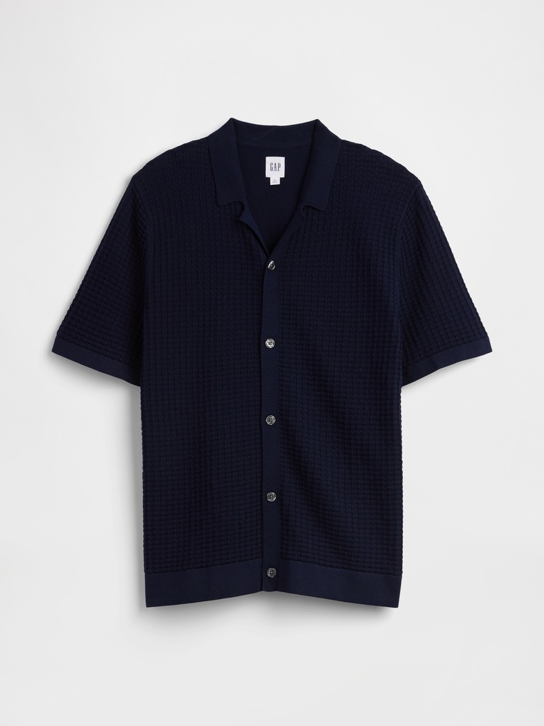 Textured Sweater Vacay Shirt