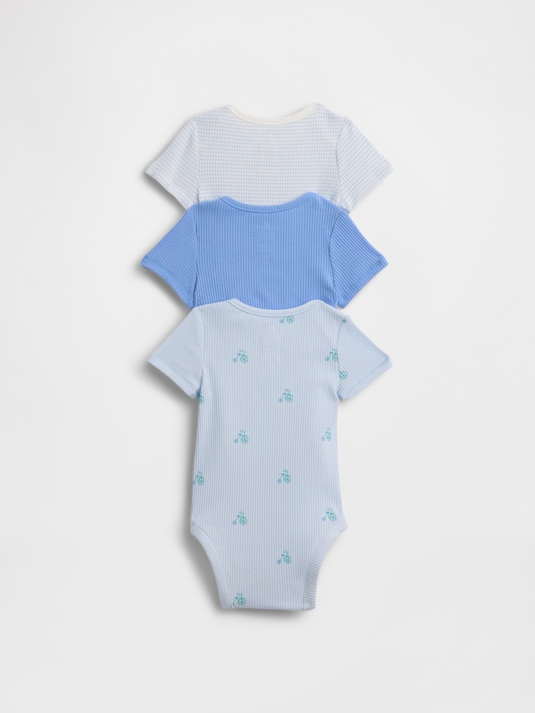 Baby First Favorites TinyRib Bodysuit (3-Pack)